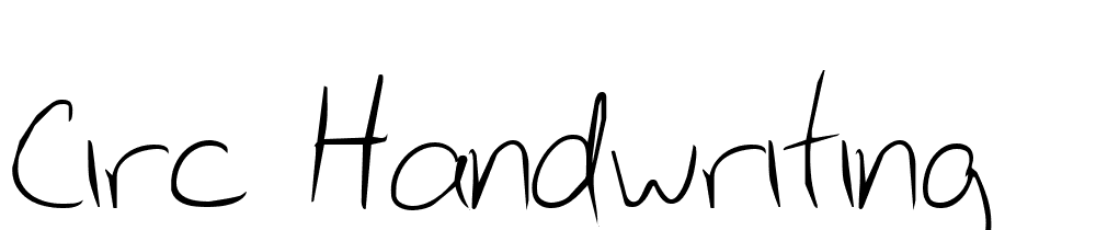 Circ-Handwriting font family download free