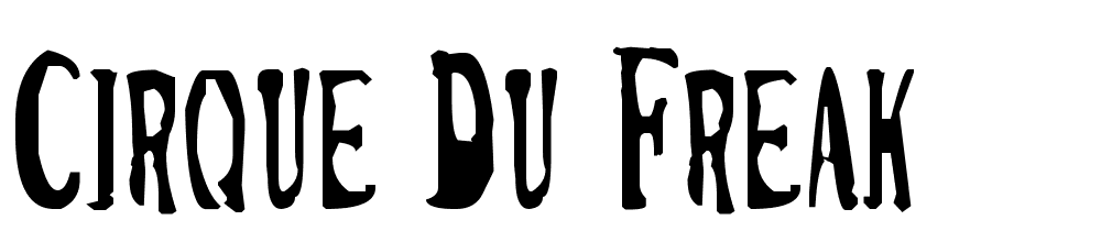 Cirque-Du-Freak font family download free