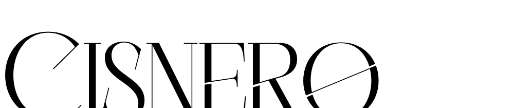 cisnero font family download free