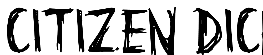 Citizen-Dick font family download free