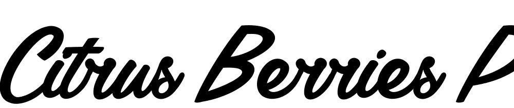 Citrus-Berries_PersonalUseOnly font family download free