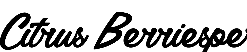 Citrus  BerriesPersonal Use Only font family download free