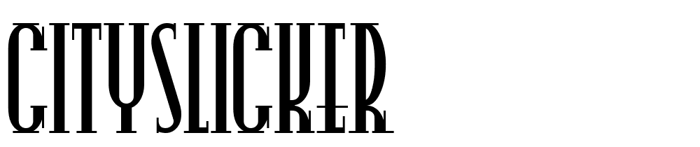 CitySlicker font family download free