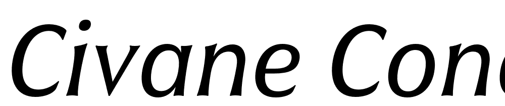 Civane-Cond-Regular-Italic font family download free