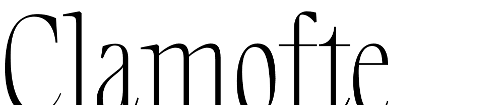 Clamofte font family download free