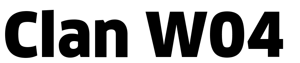 Clan-W04-Black font family download free