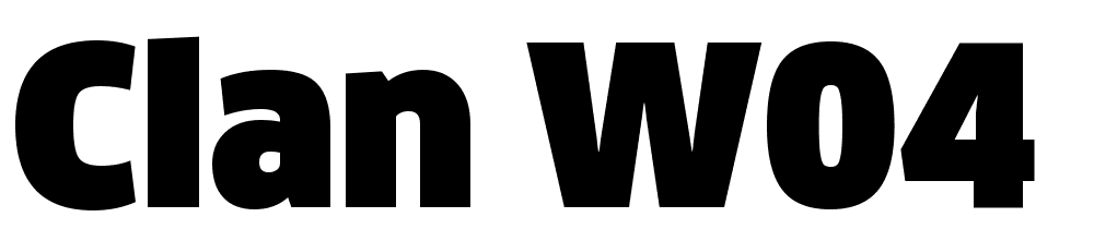 Clan-W04-Ultra font family download free