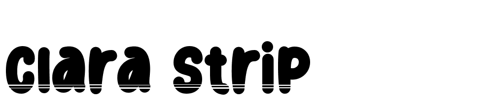 Clara-Strip font family download free