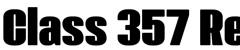 Class-357-Regular font family download free