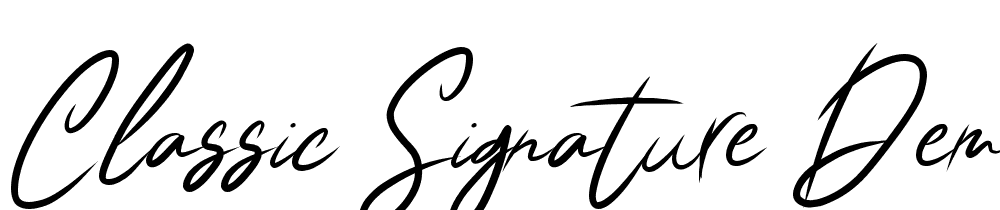 CLASSIC-SIGNATURE-DEMO font family download free