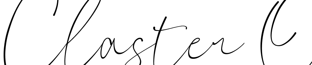 Claster Oleander Signature font family download free