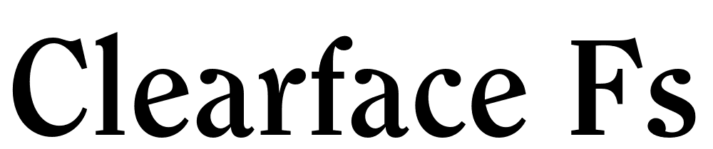 Clearface Fs font family download free