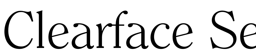 Clearface Serial font family download free