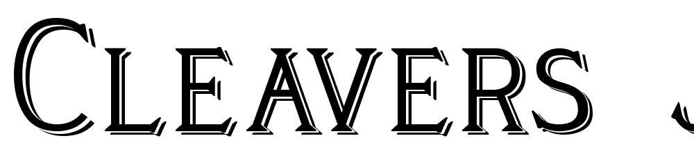 Cleaver’s_Juvenia _Blocked font family download free