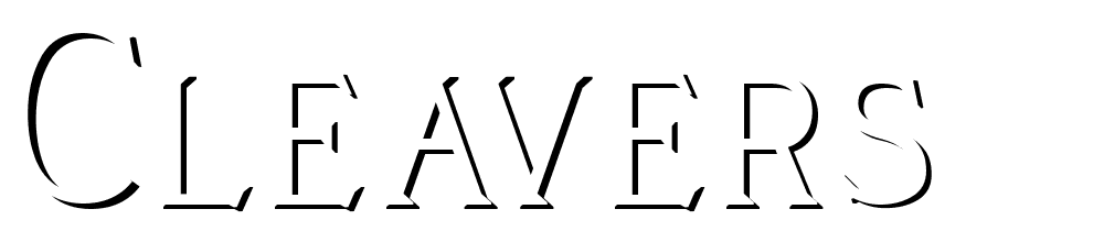 Cleaver’s_ Juvenia_ Embossed font family download free