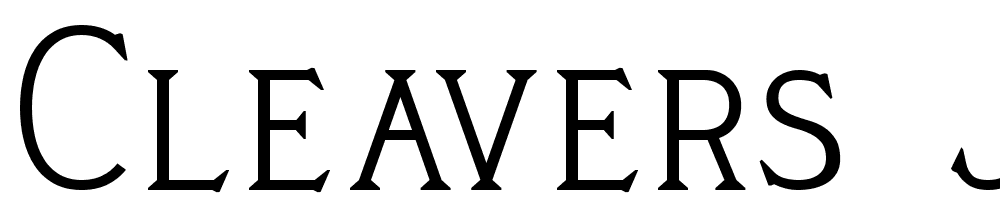 Cleavers_Juvenia font family download free