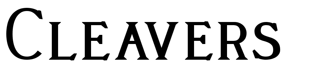 Cleaver’s_ Juvenia_ Heavy font family download free