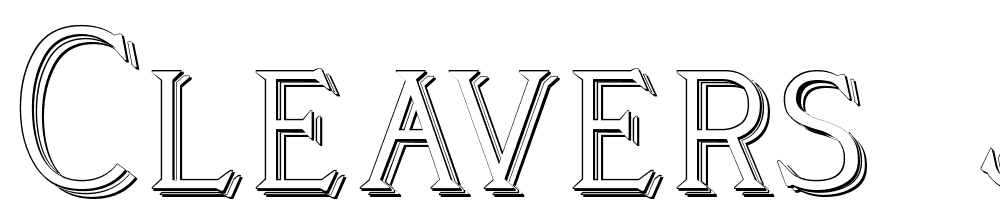 Cleavers_Juvenia_Raised font family download free