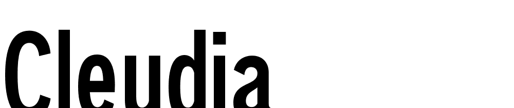 Cleudia font family download free