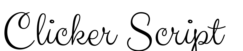 Clicker-Script font family download free