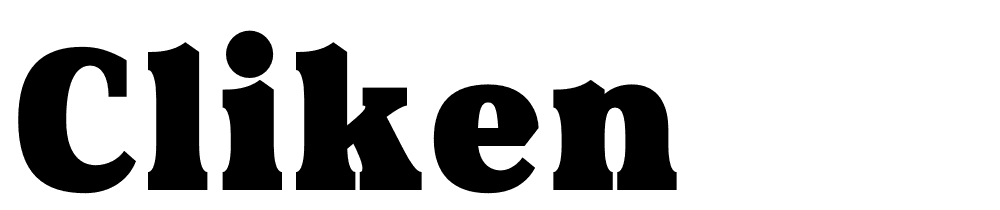 Cliken font family download free