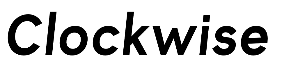 clockwise font family download free