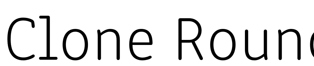 Clone-Rounded-PE-El font family download free