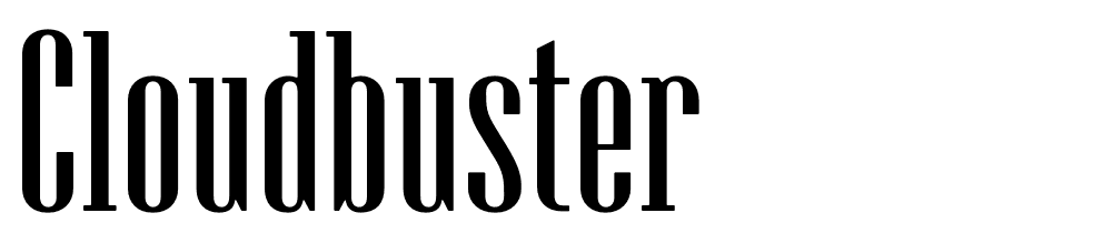 Cloudbuster font family download free