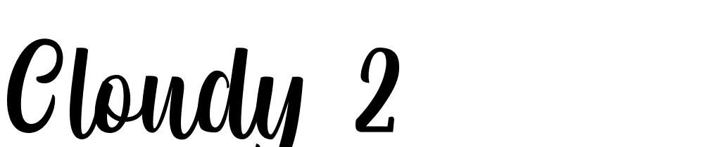 cloudy_2 font family download free