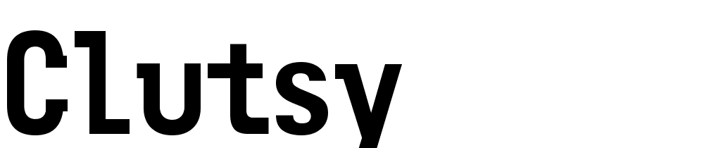 Clutsy font family download free