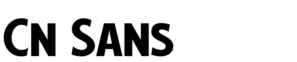 CN-Sans font family download free