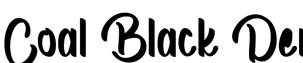 Coal-Black-Demo font family download free