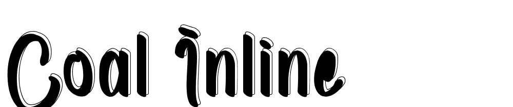 Coal   Inline font family download free