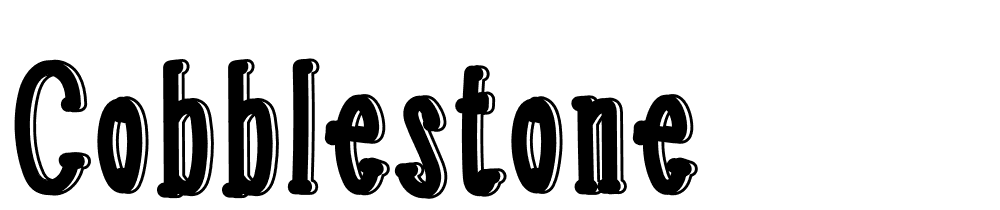 Cobblestone font family download free