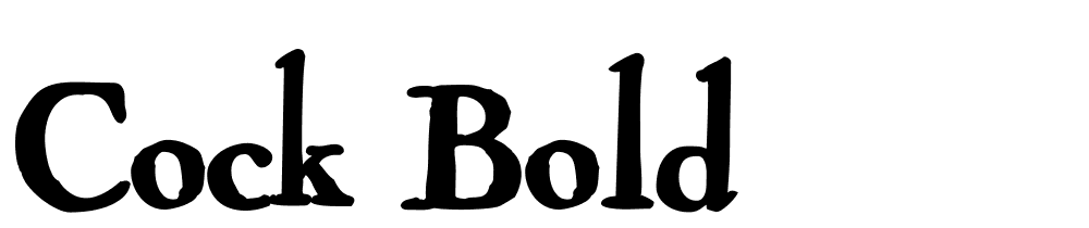 Cock-Bold font family download free