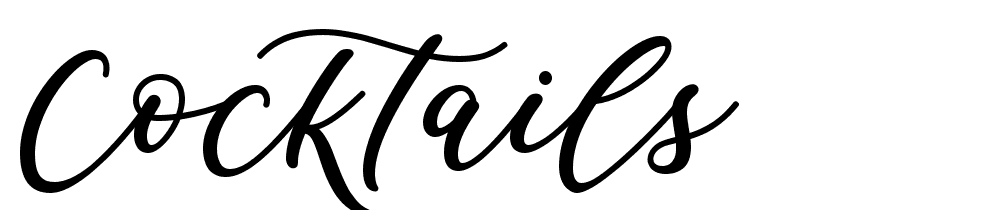 Cocktails font family download free