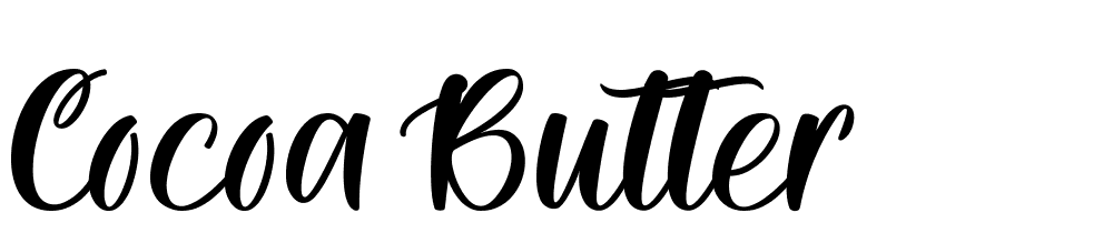 cocoa-butter font family download free