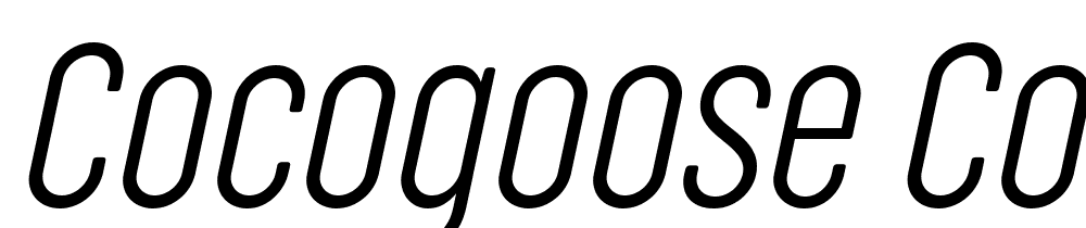 Cocogoose-Compressed-Trial-UltraLight-Italic font family download free