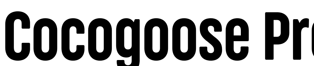 Cocogoose Pro font family download free