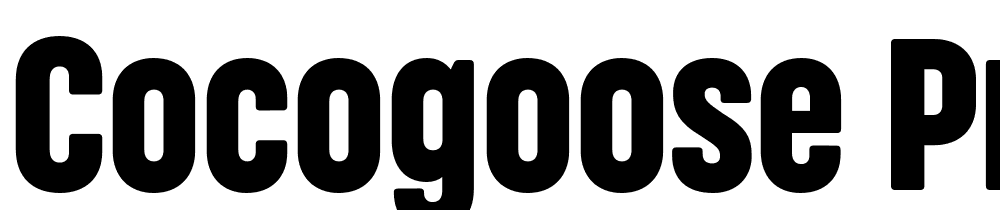 Cocogoose Pro font family download free