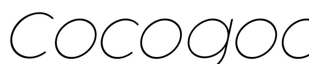 Cocogoose-Pro-Thin-Italic font family download free