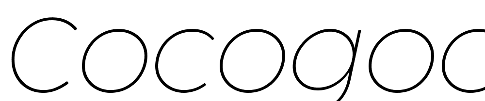 Cocogoose-ProTrial-Thin font family download free