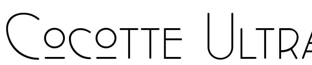 Cocotte-UltraLight font family download free