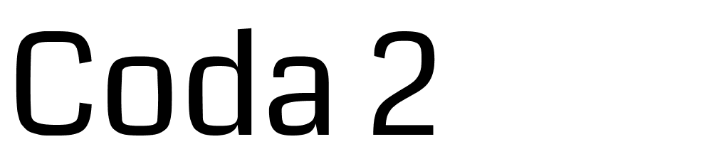 coda-2 font family download free