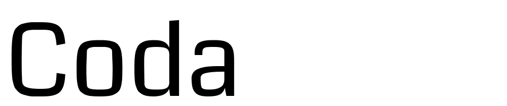 Coda font family download free