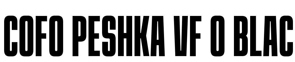 CoFo-Peshka-VF-0-Black font family download free