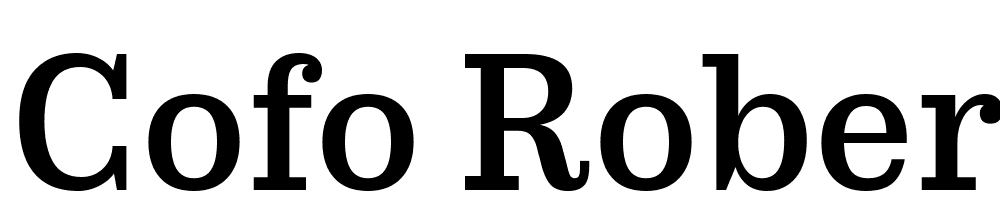 cofo-robert font family download free