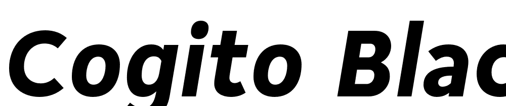 Cogito-Black-Italic font family download free