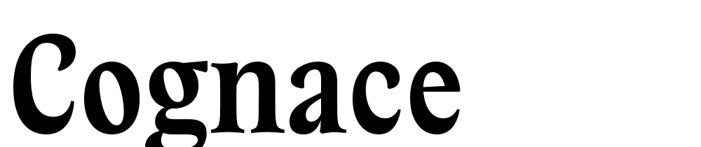 Cognace font family download free