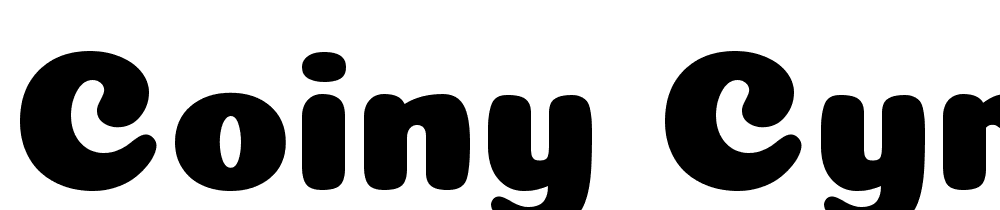 Coiny-Cyrillic font family download free